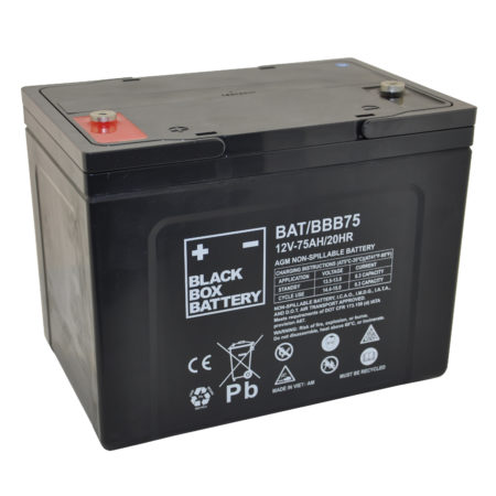 75ah Black Box AGM Battery